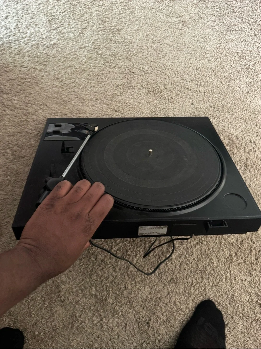 Sony Turntable Record Player – Vintage Style Audio System (Untested)